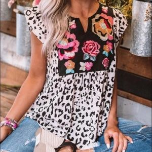 Spliced Floral Top (S-3XL)